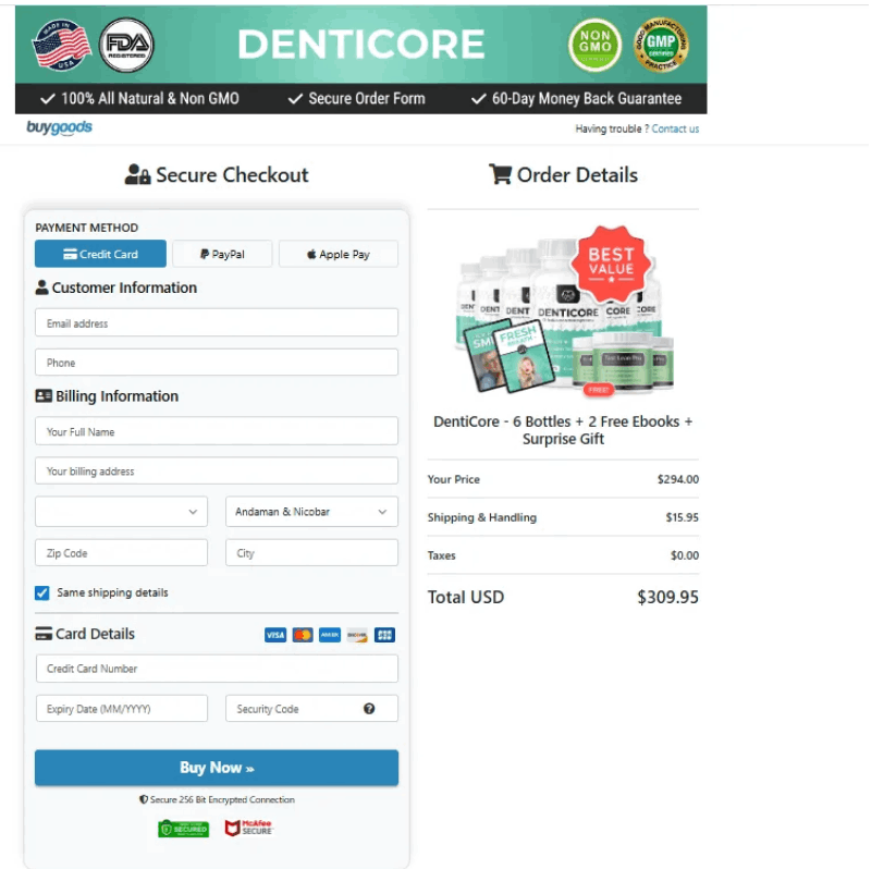 Denticore  Order